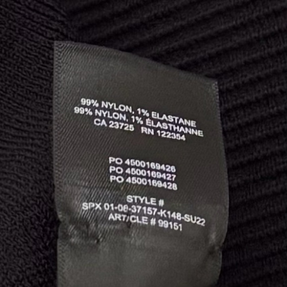 Aritzia Babaton Sculpt Knit Ribbed Black Dress Size XS - Picture 10 of 10